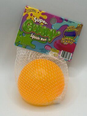 PPNC Super Gummy Squish Ball Squeeze Orange